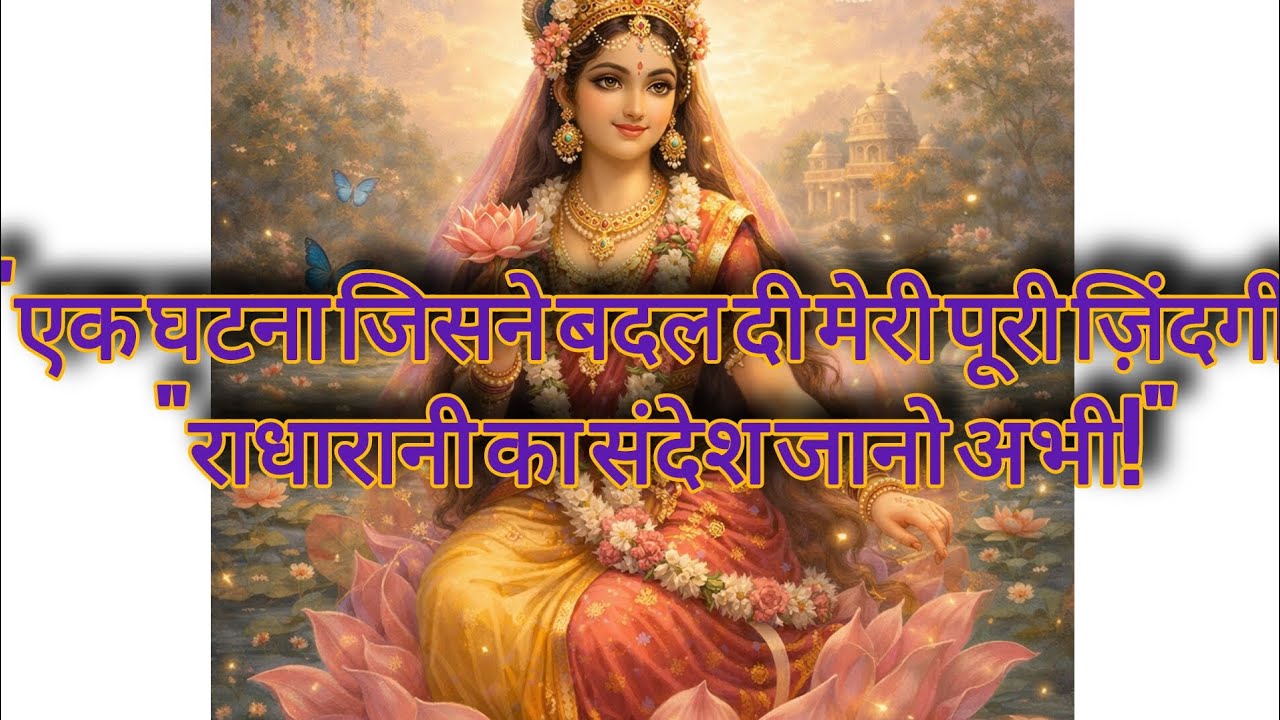 तुम्हारे जीवन की सबसे अनकही कहानी जिसने तुम्हारी दिशा बदल दी | जानो क्यों हुआ — राधारानी का संदेश