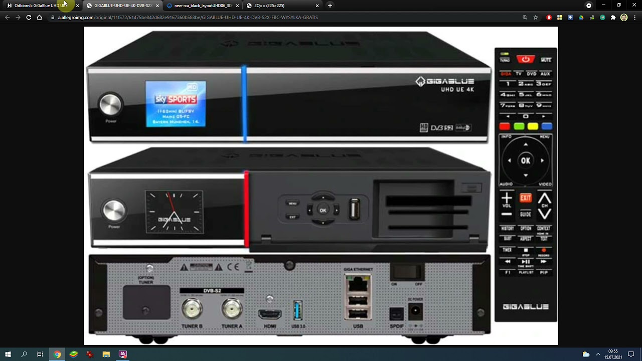 [DEKODER SAT] GIGABLUE UHD UE 4k omówienie