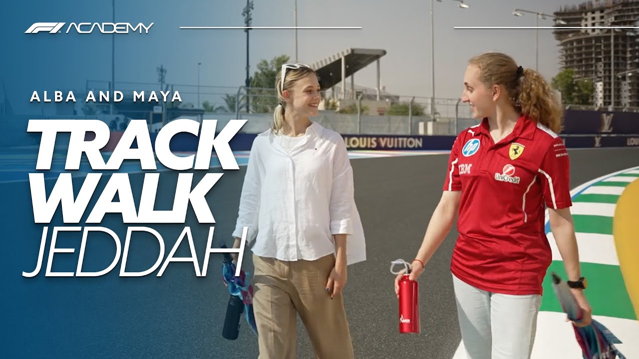 Jeddah Track Walk With Alba And Maya | F1 Academy