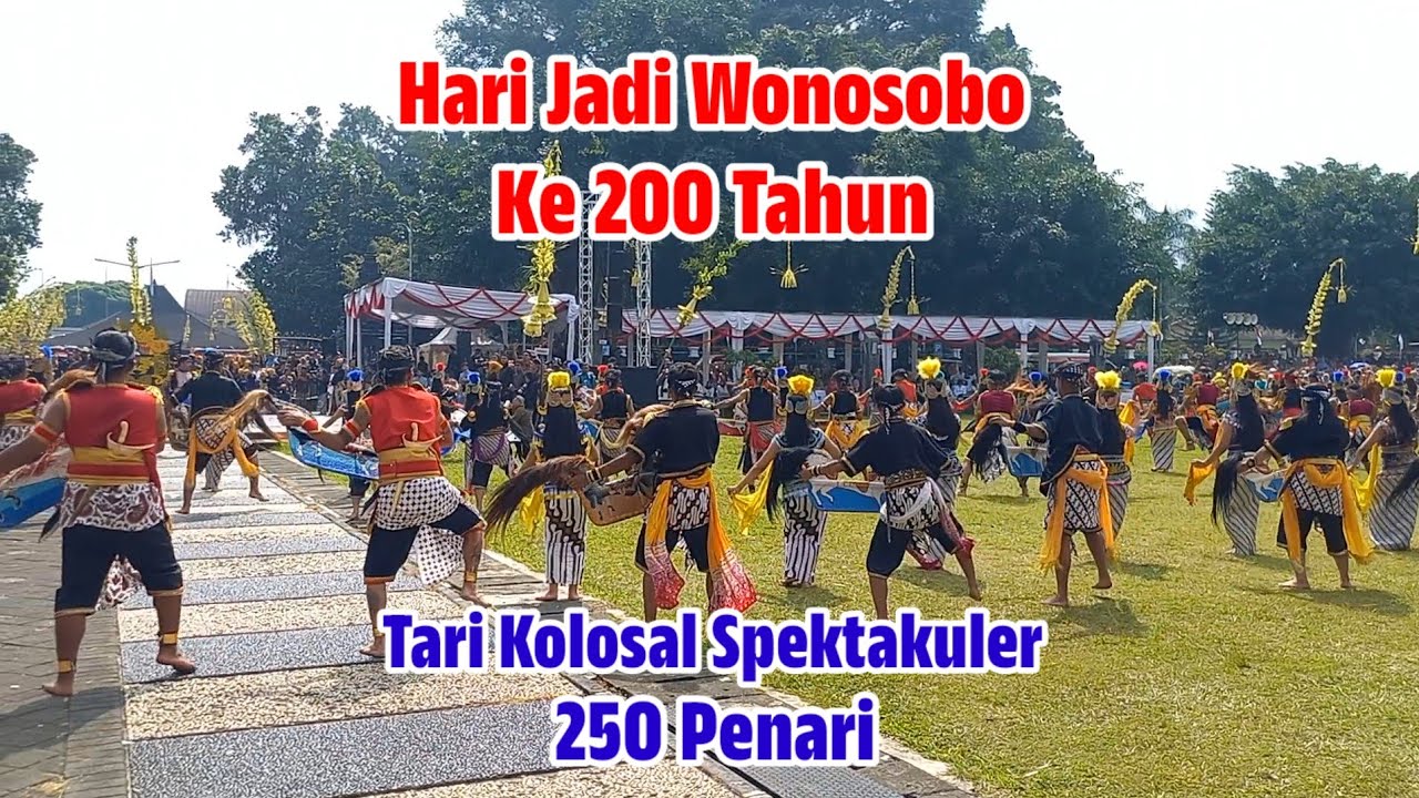 Tari Kolosal Spektakuler Dalam Peringatan Hari Jadi Ke 200 Kab. WONOSOBO