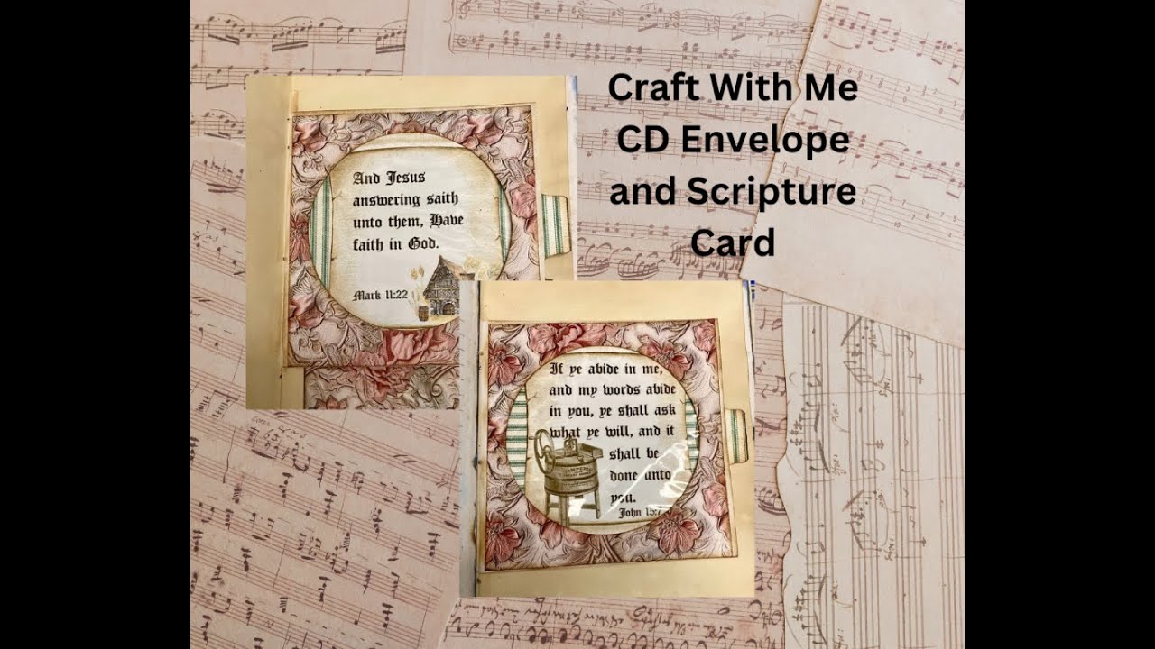 Craft With Me CD Envelope and Scripture Card