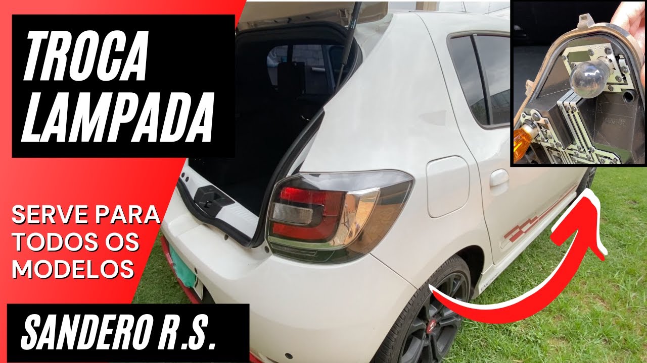 Troca lampada lanterna Renault Sandero RS - Sofri mas consegui!