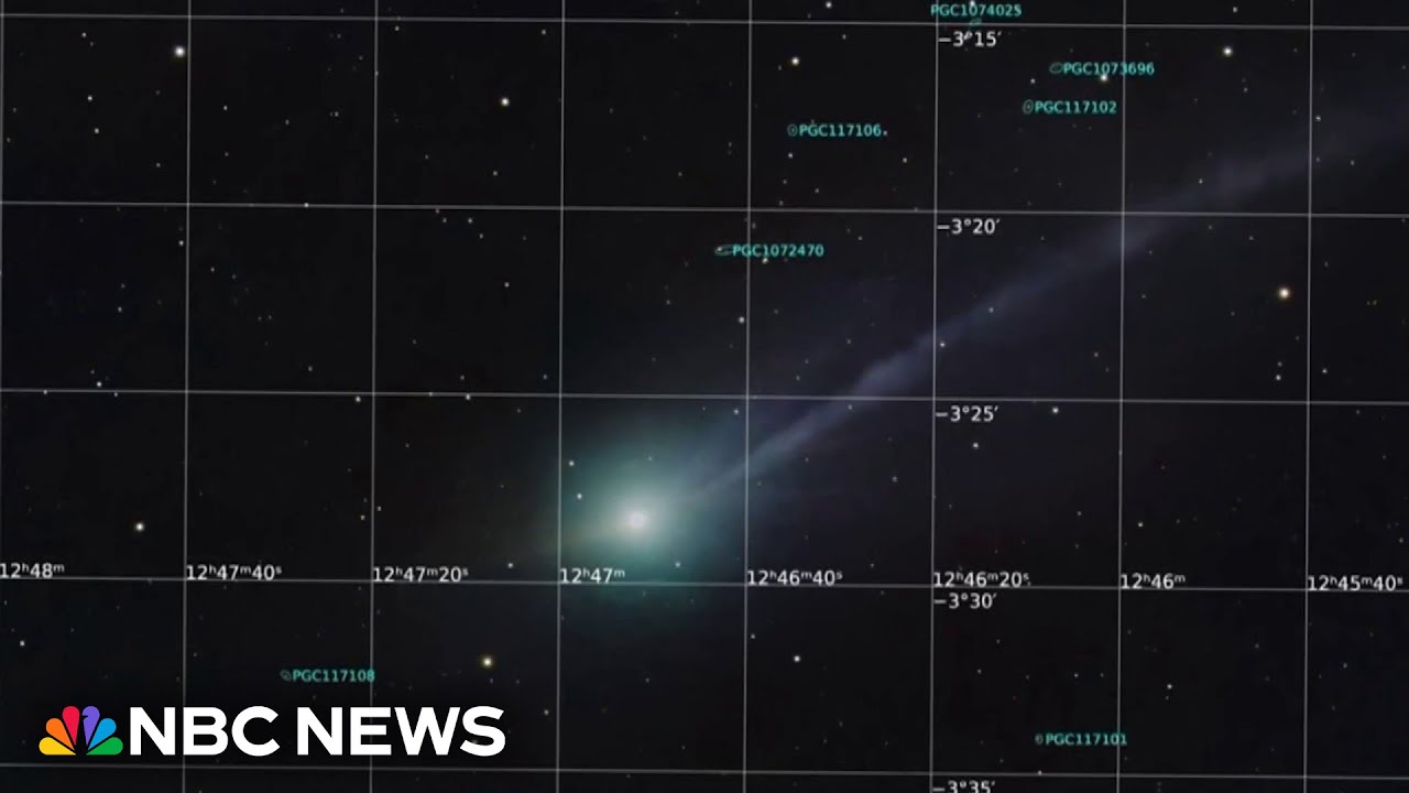 Astrophotographer captures 3I/ATLAS passing by galaxy
