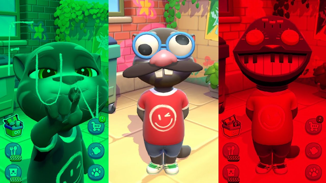 Talking Tom Cat Colors Video | MY Talking Tom Cat Funny Movement Colors 