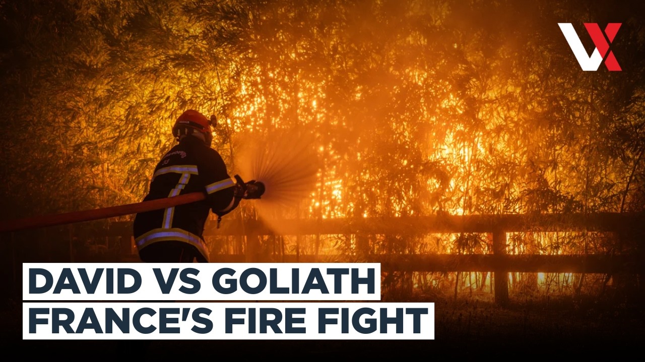 Unstoppable Blaze!  French Firefighters Battle Extreme Wildfire Conditions | VERTEX