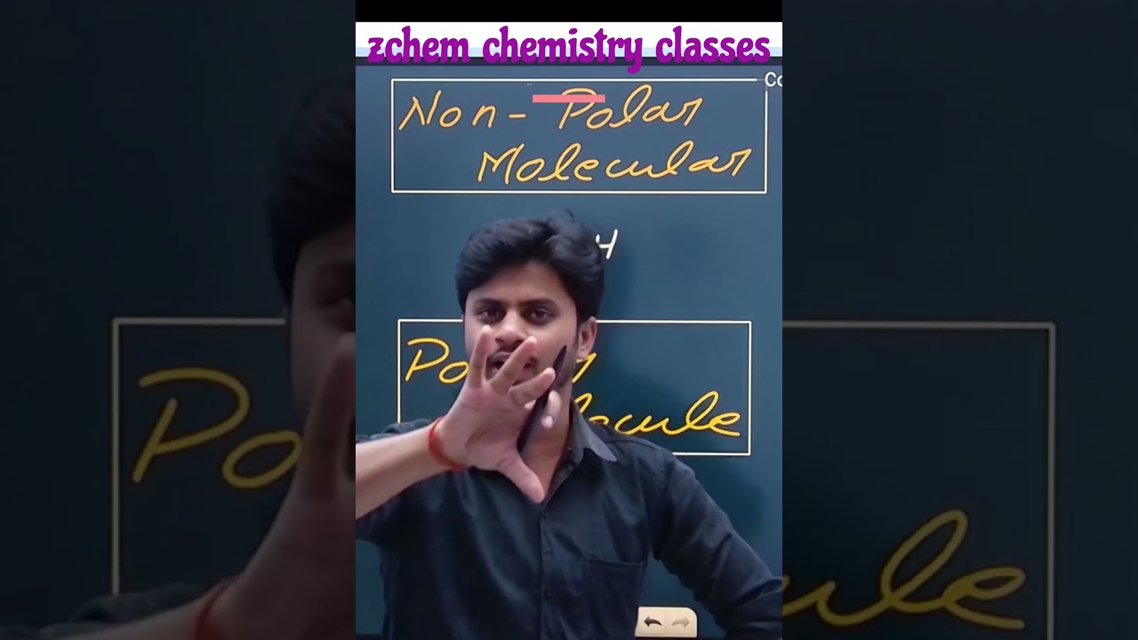Polar and nonpolar molecules || #polarisation #shorts #trickstolearnchemistry  #bscchemistry  #neet
