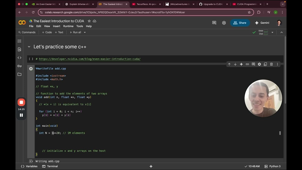 The Easiest CUDA Intro You&rsquo;ll Ever Come Across in Your Life (Google Colab 2025-Friendly)
