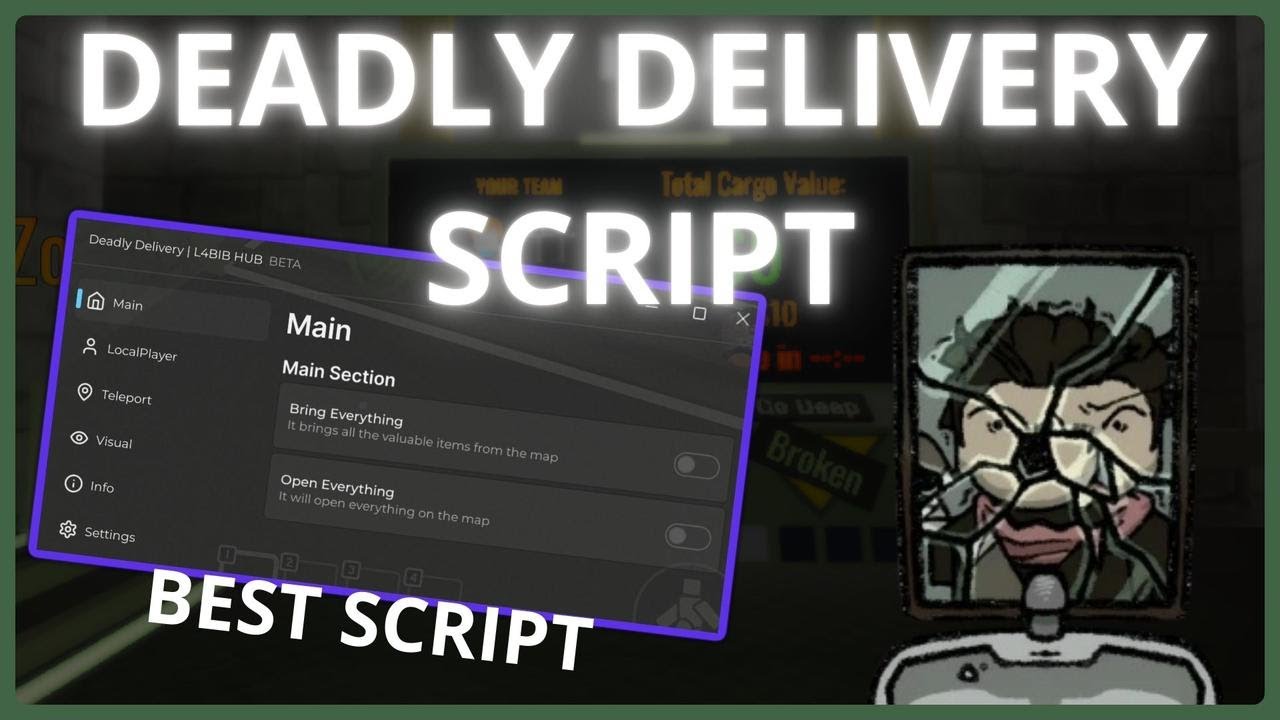 DEADLY DELIVERY SCRIPT - KILL AURA, AUTO FARM, NO COOLDOWN SKILLS