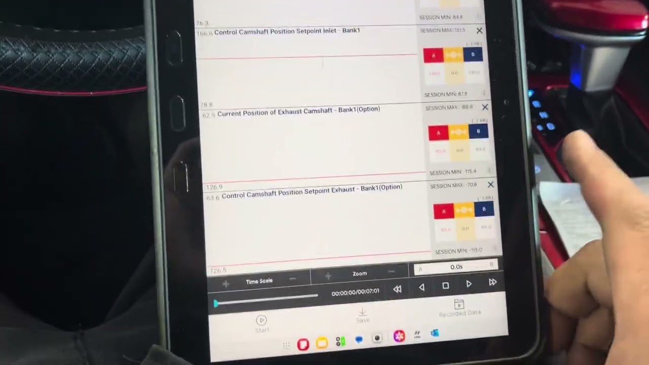 DIAGNOSTIC STRATEGY FOR A P0017/P0016 HYUNDAI ELANTRA WITH A 2.0 ENGINE. USING LIVE DATA AS MY TOOL