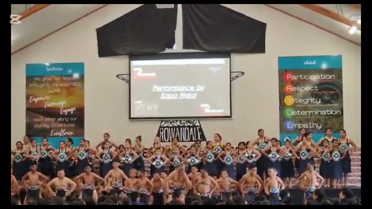 Rowandale School - My son and his Kapa Haka Group. 