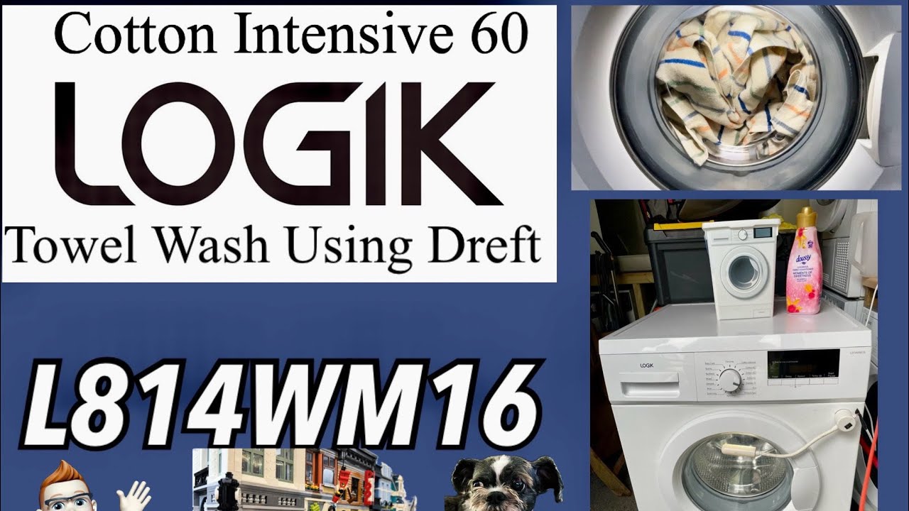 LOGIK L814WM16, Cotton Intensive 60, Towel Wash With Dreft @servisslimline @whichwasher2007