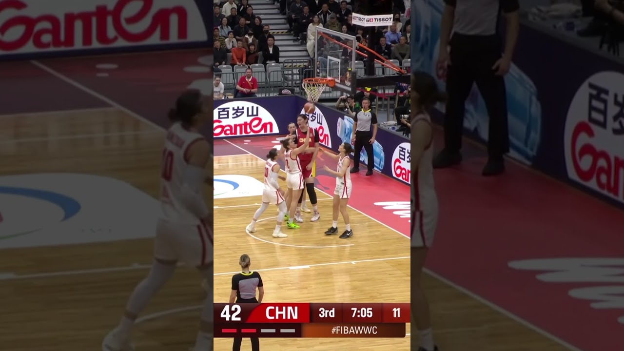 Triple team and Ziyu Zhang still delivers 😤 #FIBAWWC
