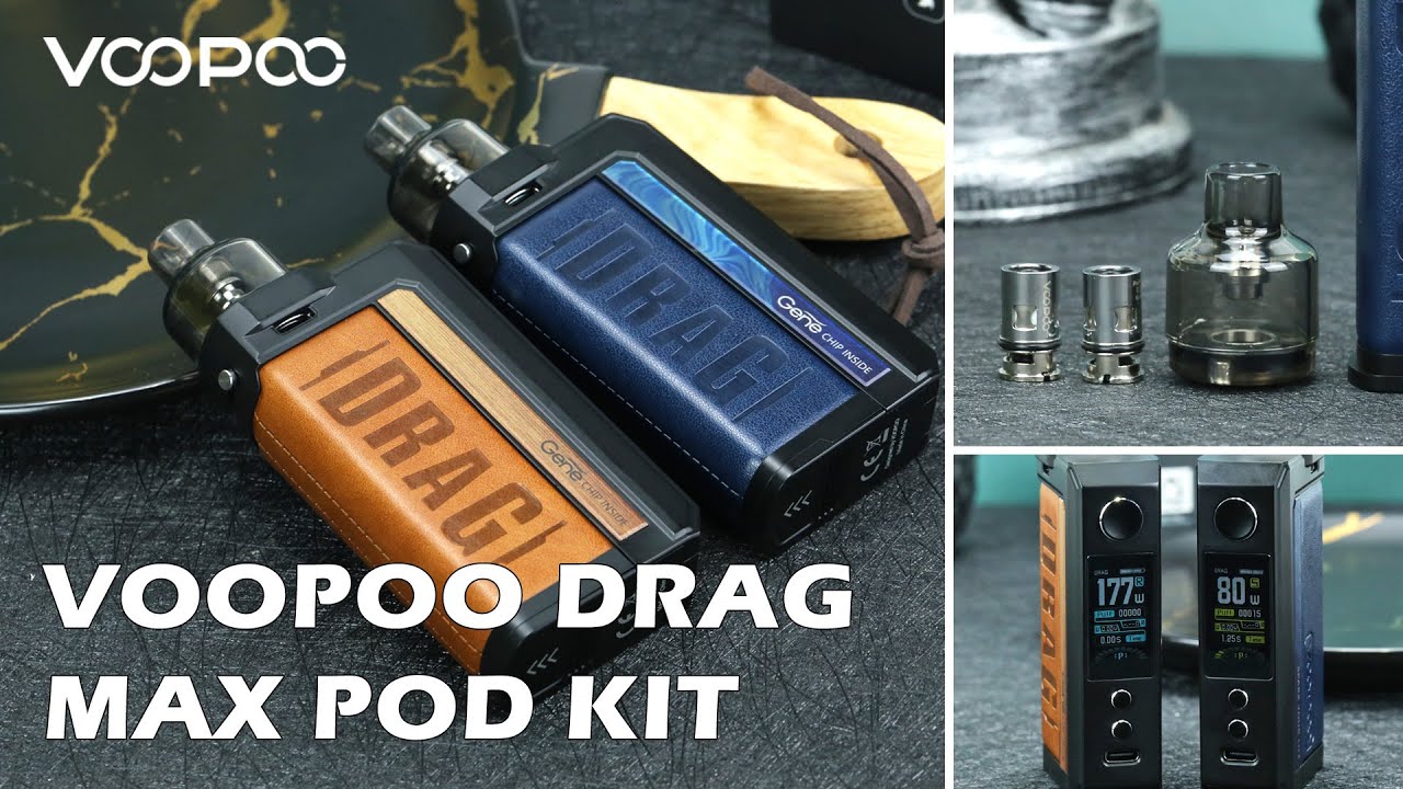 Voopoo Drag Max 177W Pod Mod Kit | Dual UI Themes | Elegomall