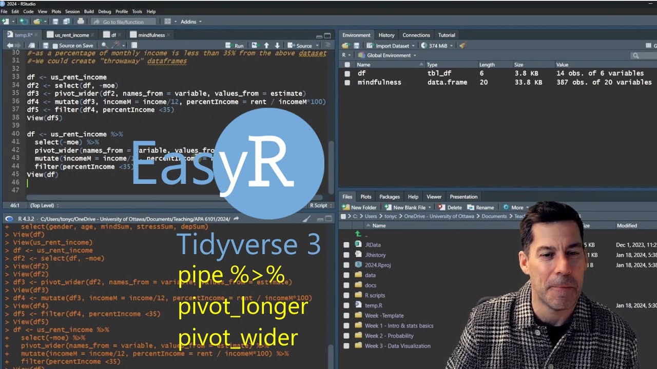 EasyR - Tidyverse 3: Using the 