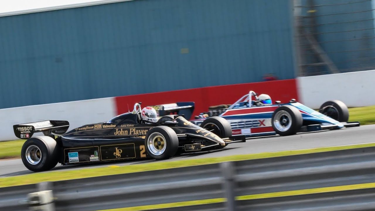 Historic Formula 1 Pure sound! - Donington Park - Ft: Lotus 91, Tyrell012 and Arrows A4