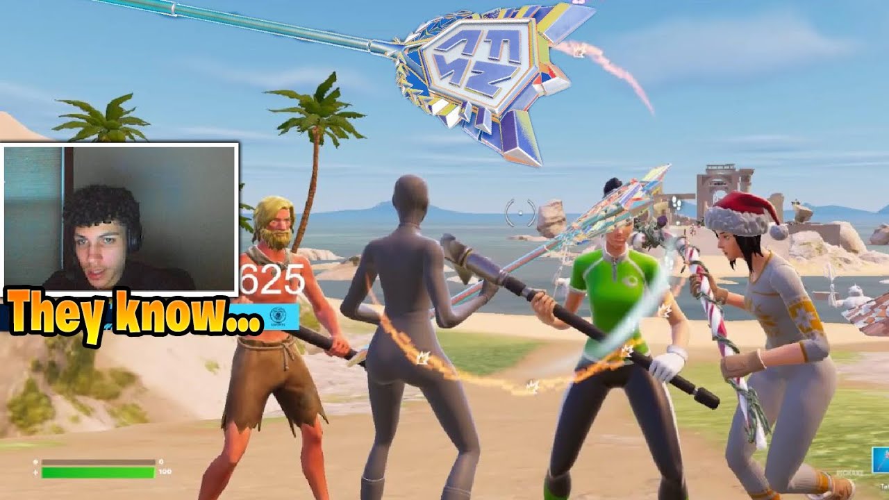 Cold демонстрирует свою кирку из FNCS, после чего уничтожает всех в лобби!