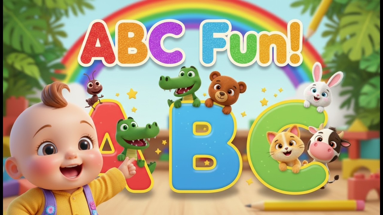 🎵 Phonics Sounds with Animals 🔤 | ABC Phonics Song for Kids | Learn Letter Sounds A–Z Preschool Song