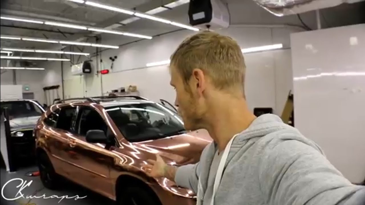 Vinyl Wrapped My Dad's Rose Gold Chrome Lexus RS350 !  By @ckwraps