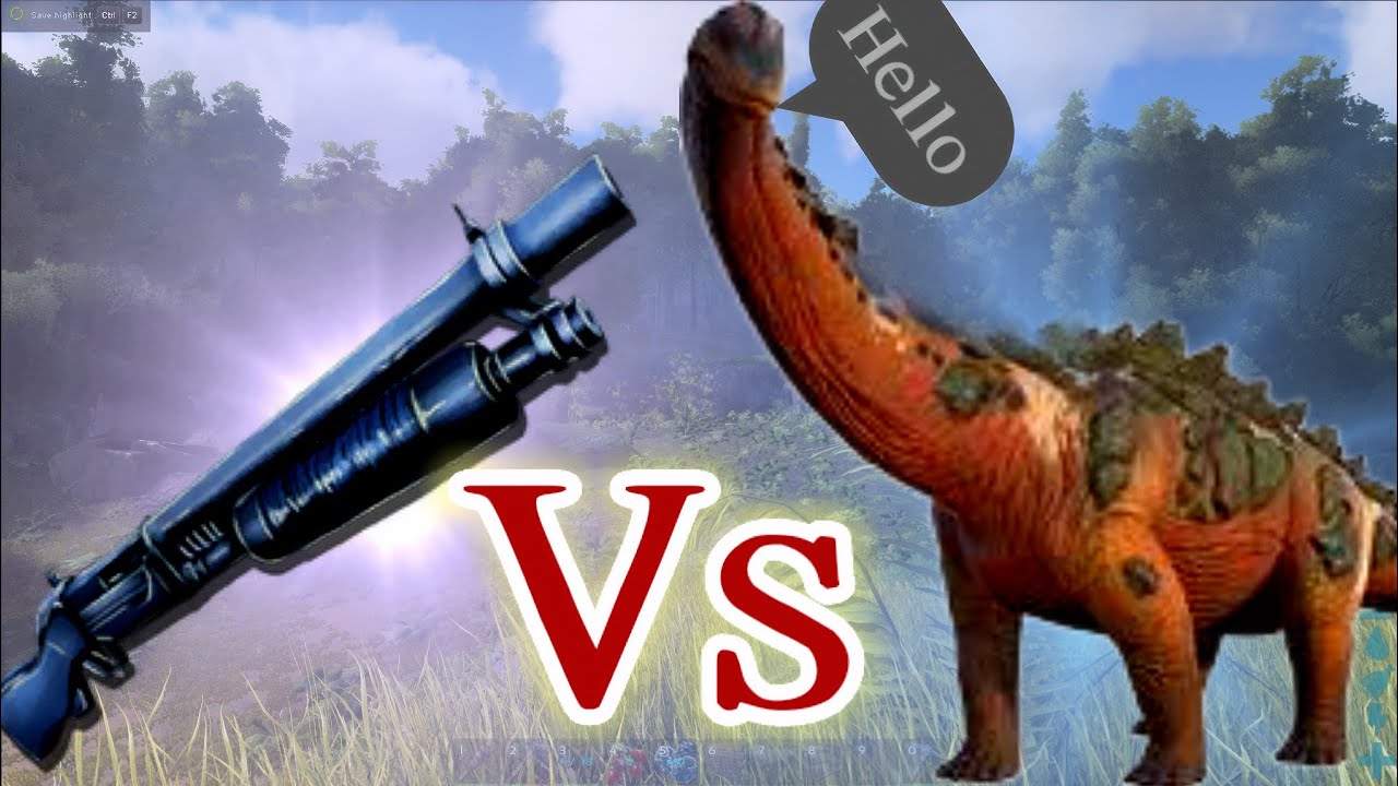 ARK: I Killed a TITAN with SHOTGUN... You Won't Believe How! Shotgun ONLY vs All TITANS in ARK 