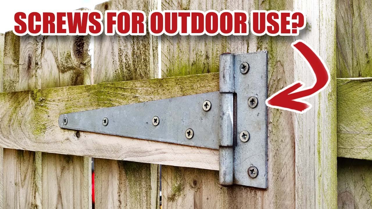 Can you use normal screws outdoors?