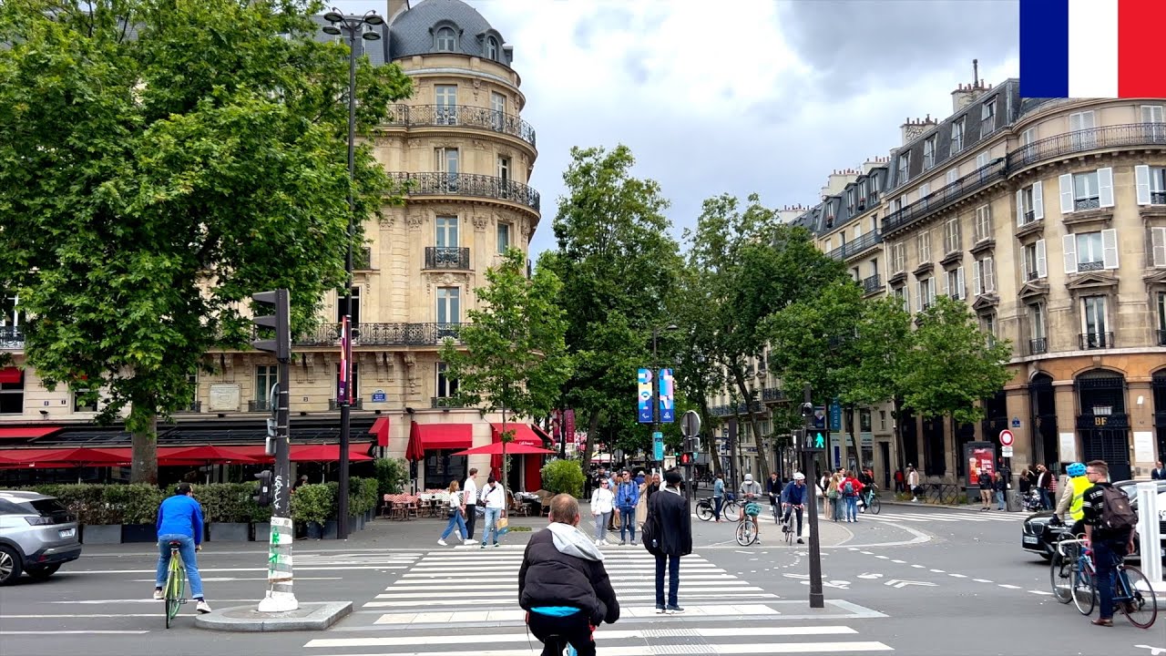 🇫🇷☁️【HDR 4K】Paris Walk - Bastille to Grands Boulevards via Place des Vosges & Pompidou (June 2024)
