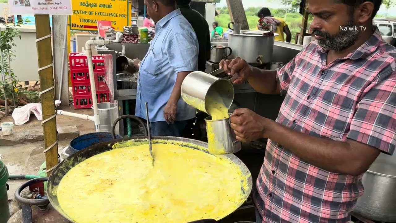 Hot Badam milk | Street food in Trichy , Tamilnadu