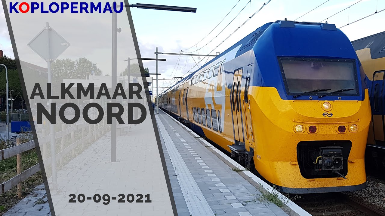 Treinen op station Alkmaar Noord - 20 september 2021