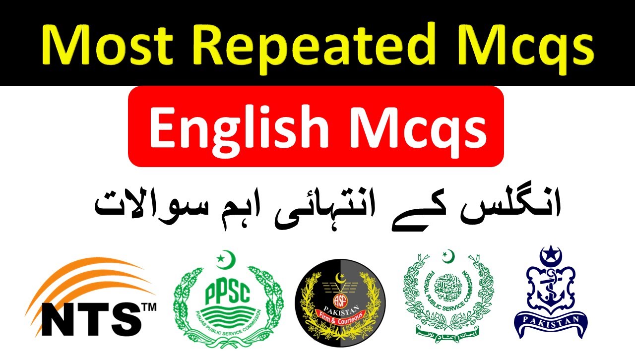 English Mcqs | Most Repeated For NTS GAT, PTS, CTS, OTS | English Grammar