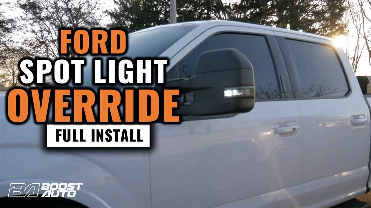 Ford Spot Light Mirror Override Mod // 2015-2020 F150 и 2017-2022 Superduty
