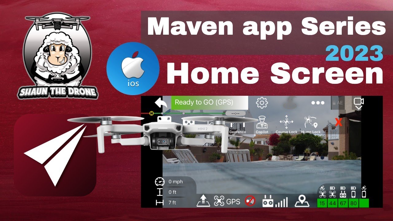 How to tutorial Maven app Home Screen DJI Mini 2 #shaunthedrone