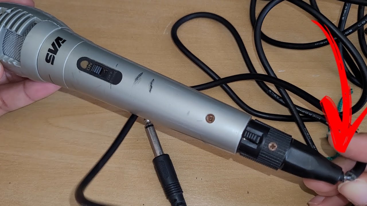 microfone com fio parou de funcionar como consertar cabo do microfone quebrou