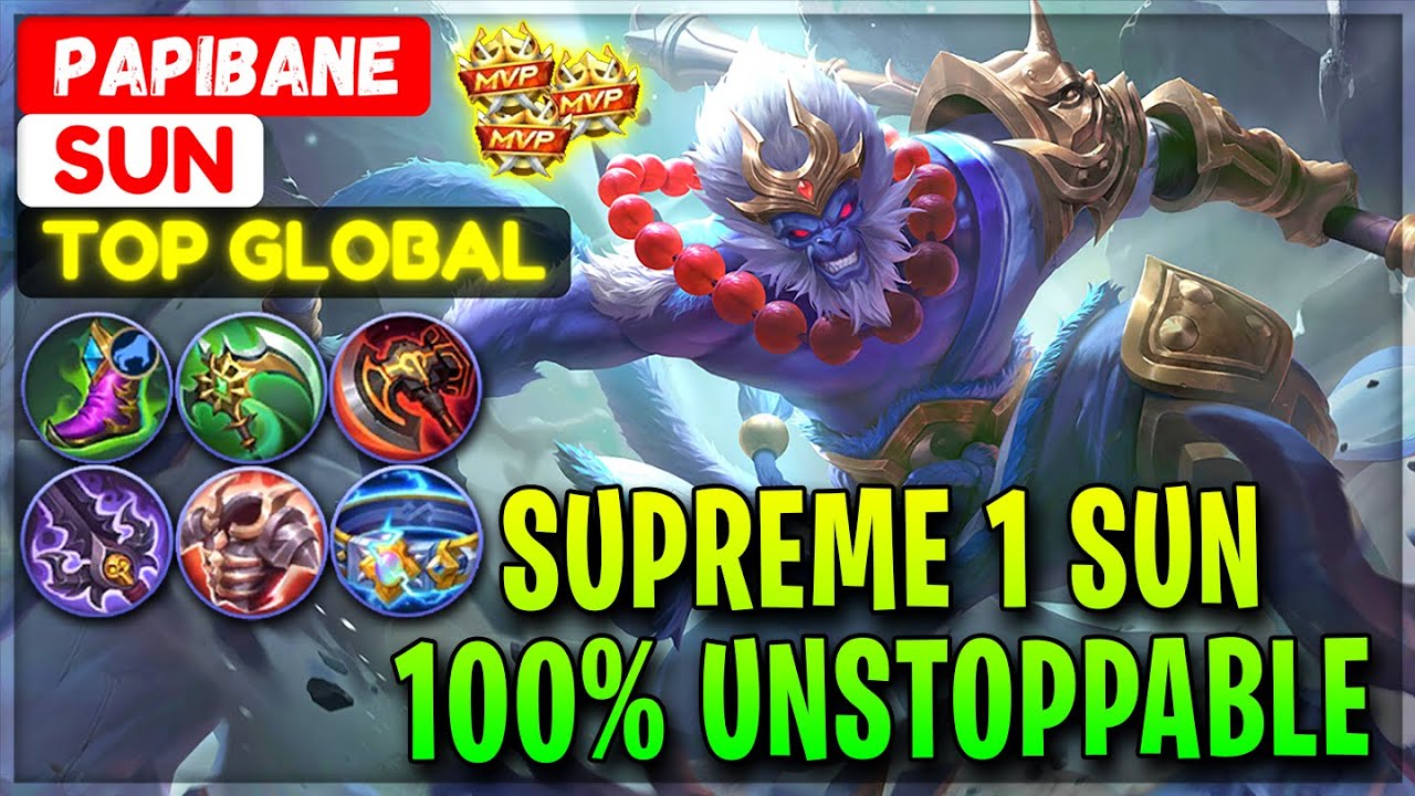 Supreme 1 Sun 100% Unstoppable [ Former Top 1 Global Sun ] PapiBane - Mobile Legends Gameplay Build