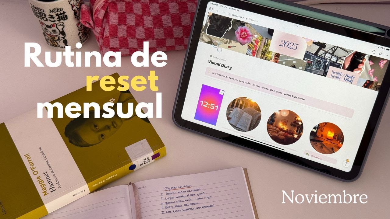 Reset mensual ✨ objetivos, rutina y favoritos