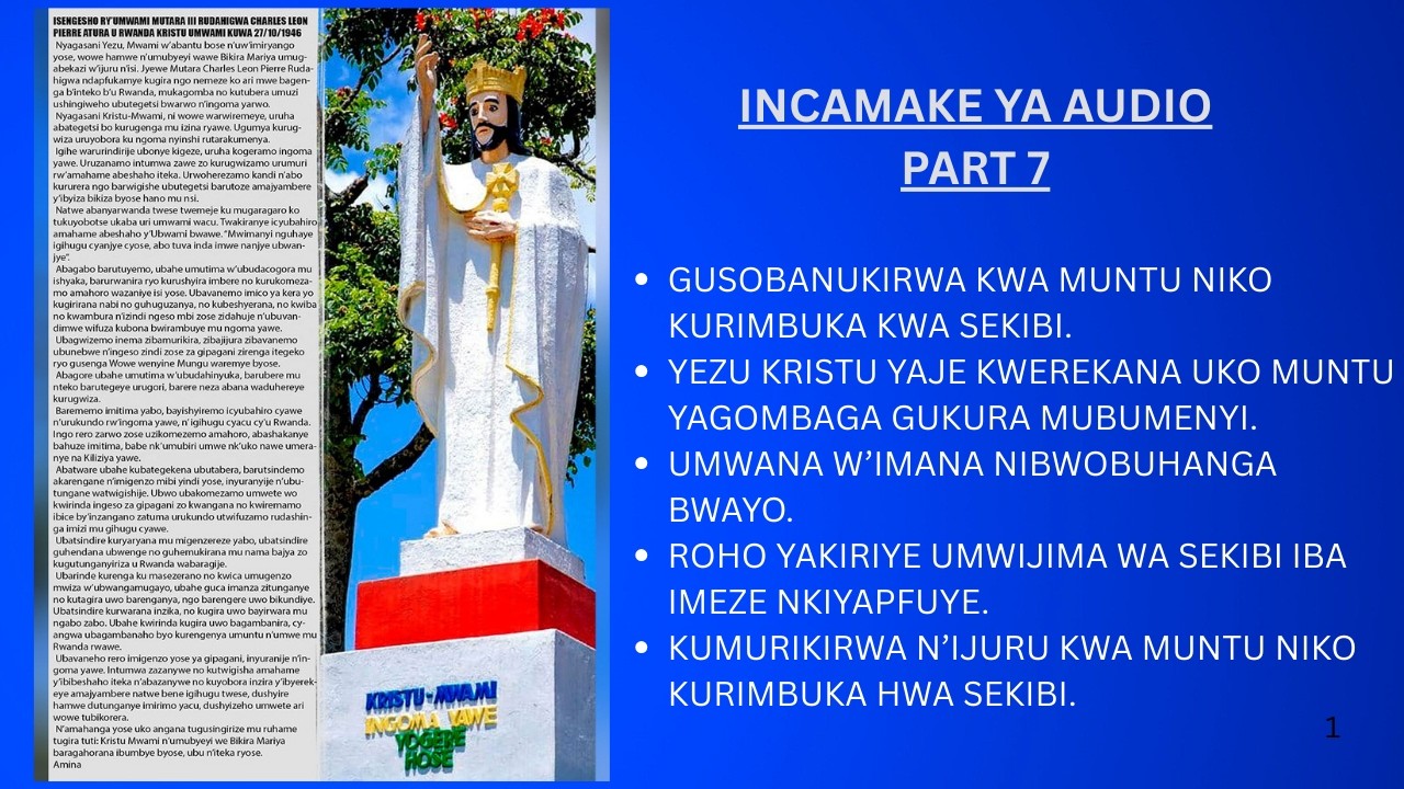 GUTSINDWA K'UBUBASHA BWASHAKAGA KURIMBURA ISI PART 7
