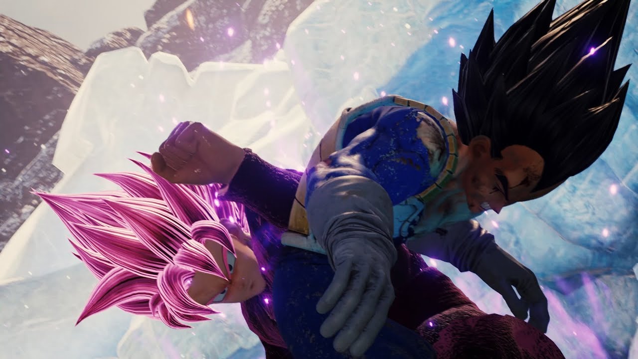 Goku Black SSJ Rose vs Goku Vegeta Vegito Character Gameplay MOD - Cinematic Battle - Jump Force