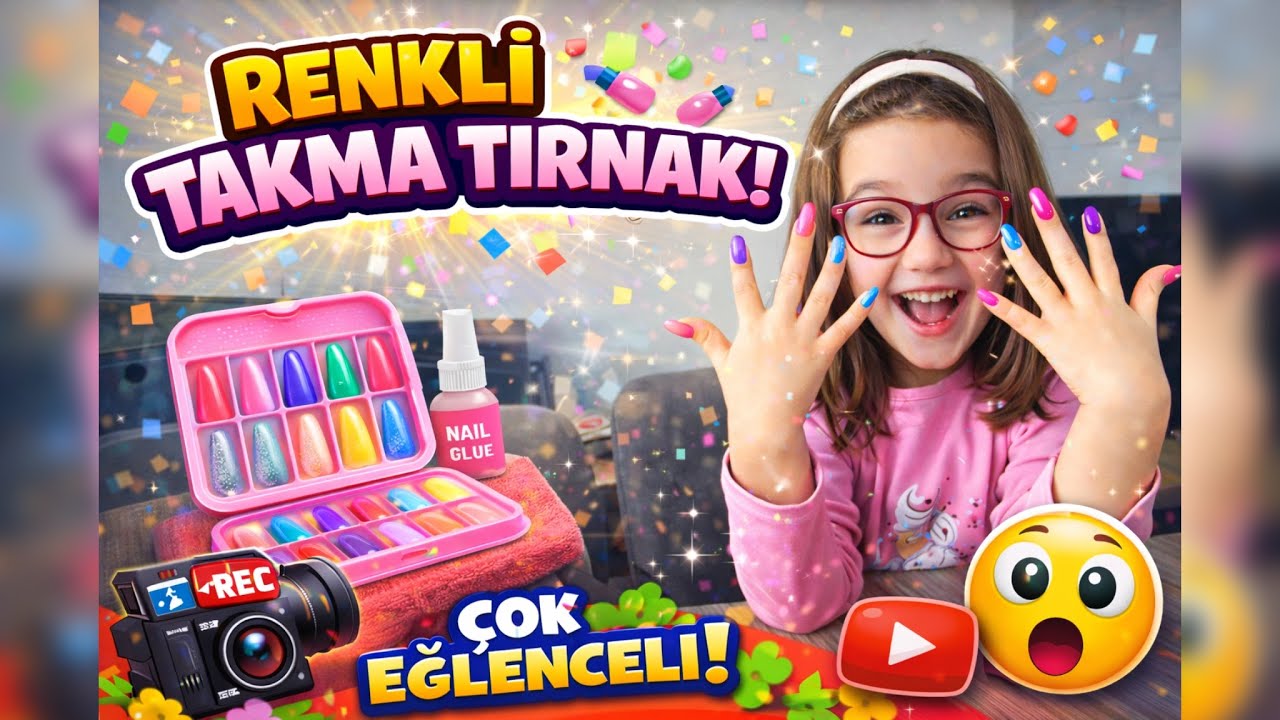 Renkli Takma Tırnak Denedik 💅 | Kız Çocukları İçin Eğlenceli Oyun