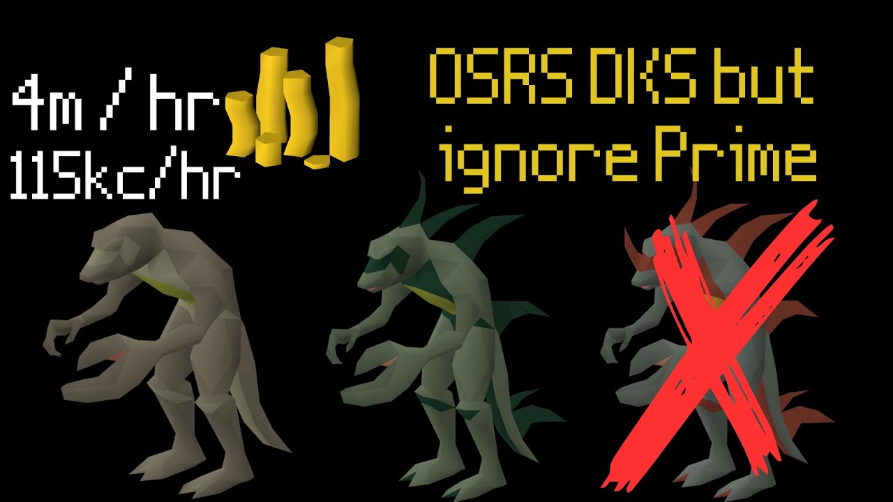 OSRS 4m/hr 2023 Dagannoth Kings, IGNORE Prime - 115kc/hr