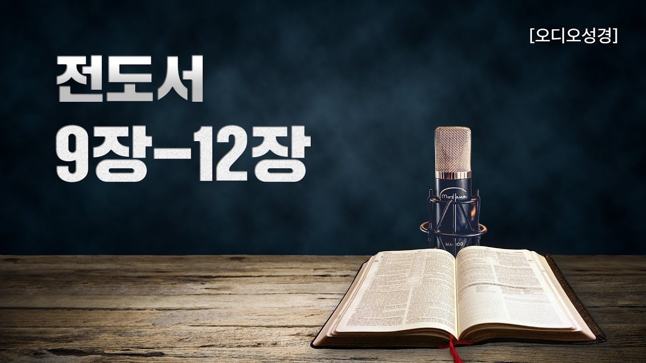 [오디오성경]전도서 9장 10장 11장 12장 | 조정민 목사