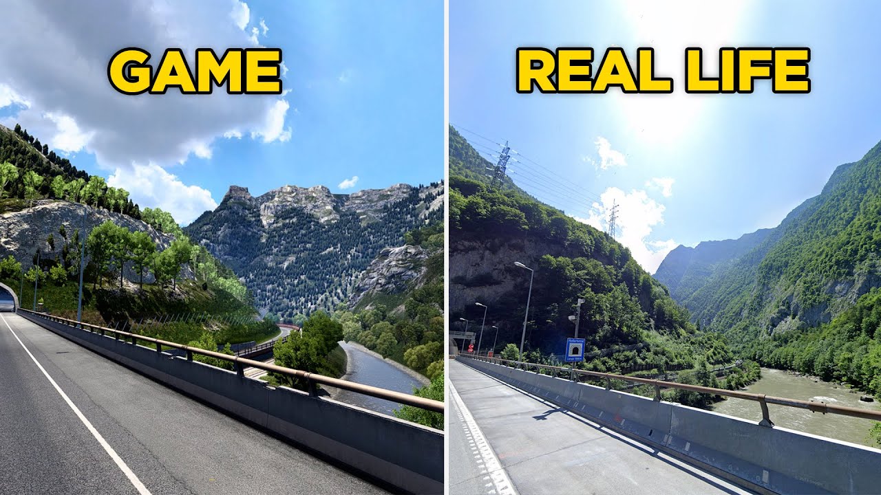 ETS2 Austria vs Real Life Locations