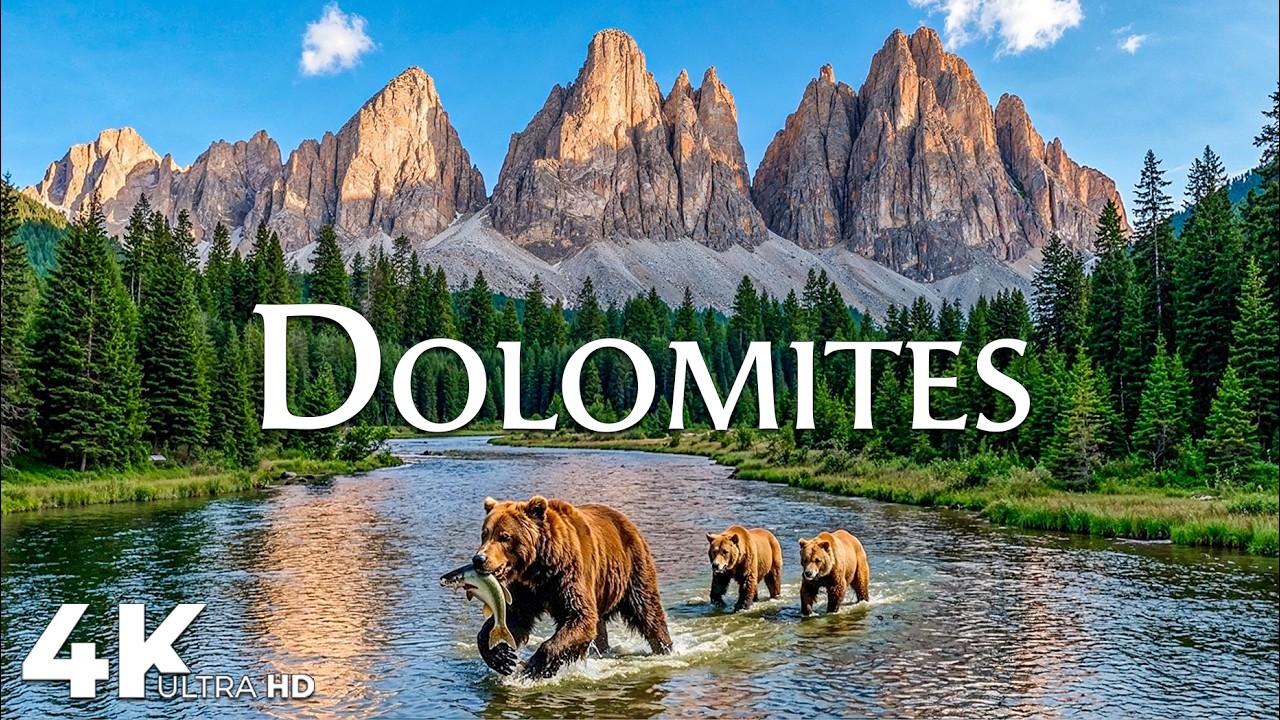 Dolomites 4K | Breathtaking Drone Views & Cinematic Nature Music