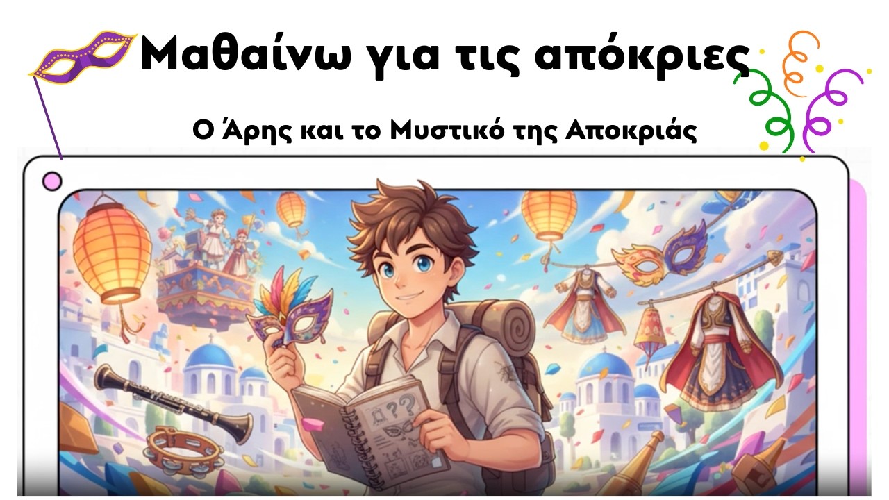 Μαθαίνω για τις Απόκριες - Ο Άρης & Το Μυστικό της Αποκριάς