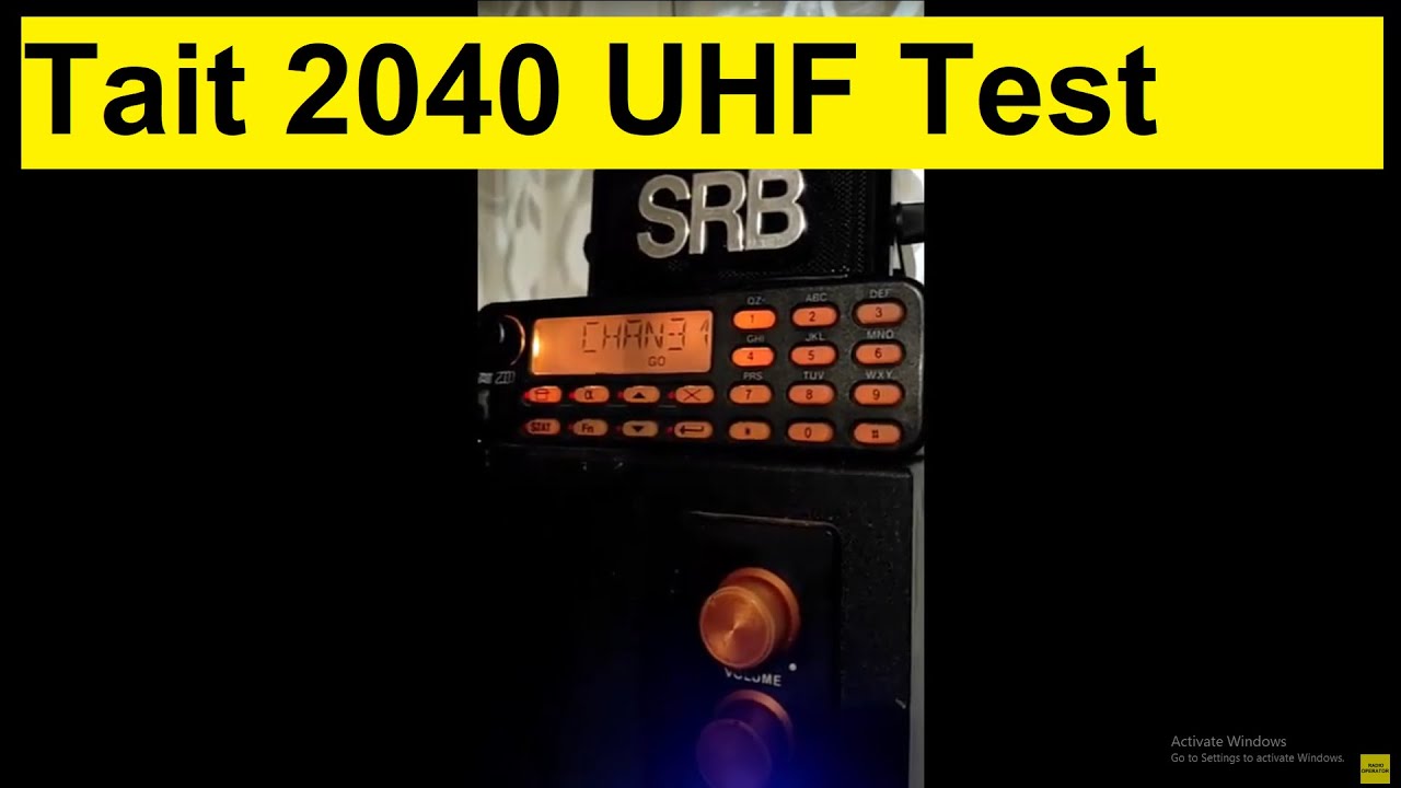 Tait 2040 Radio Test