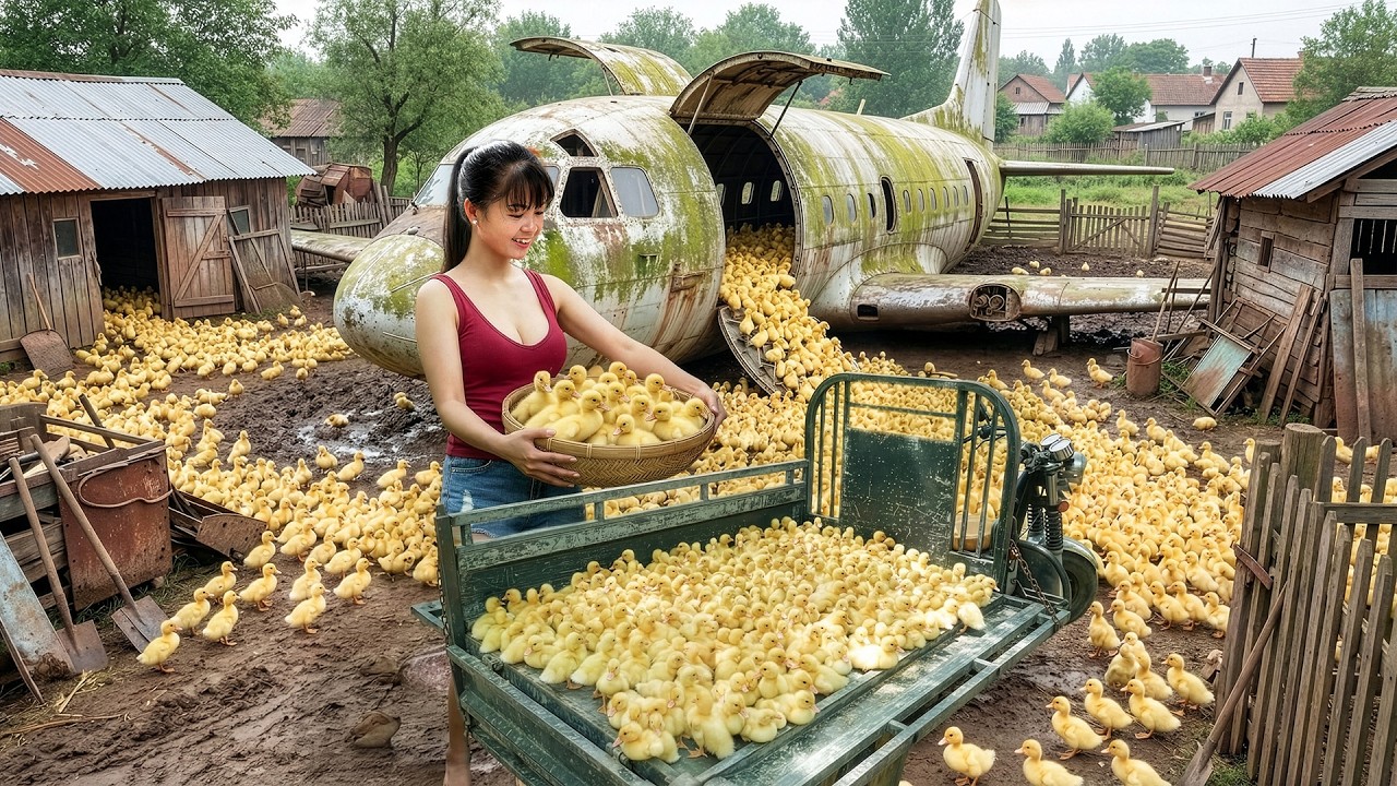 CEO Girl Buys Many Baby Ducklings From a Local Farm and  Sells Them All at the Market
