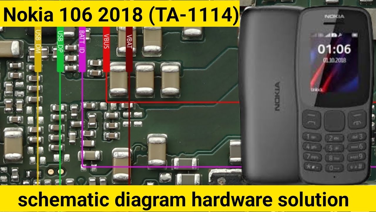 Nokia 106 2018 (TA-1114)All Borneo schematic diagram hardware solution