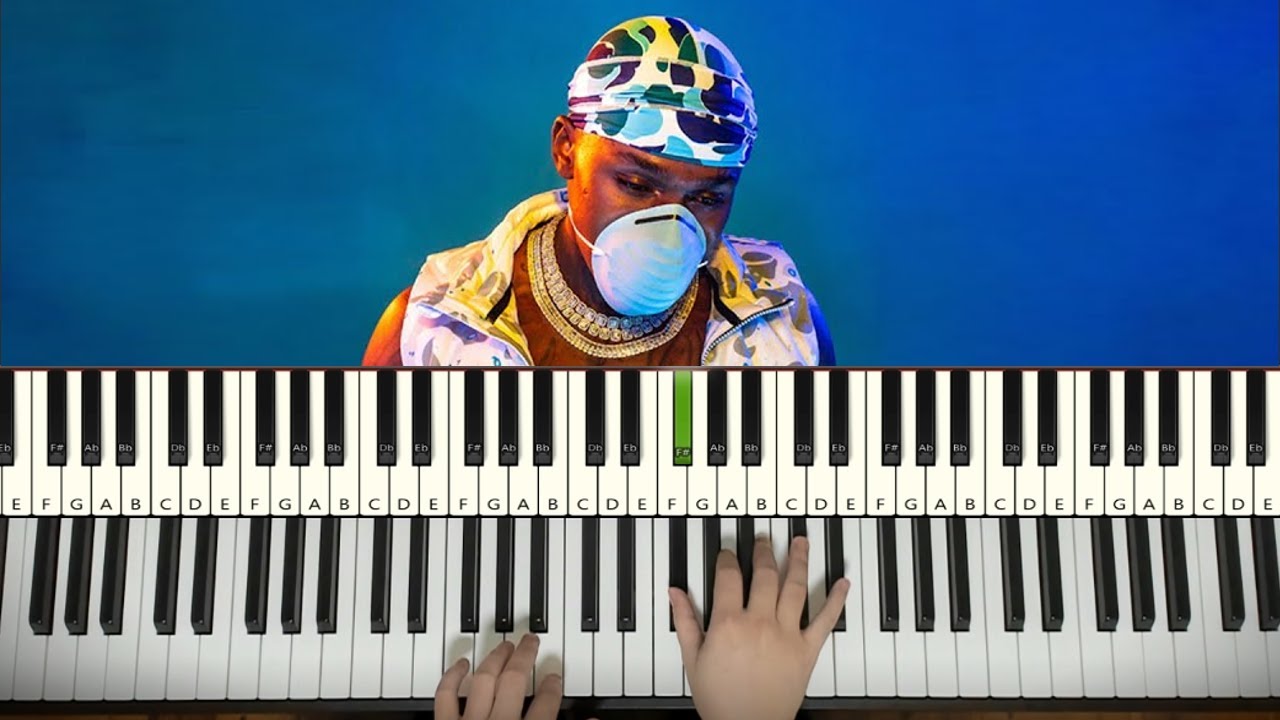 DaBaby – Rockstar ft. Roddy Ricch (Piano Tutorial Lesson)