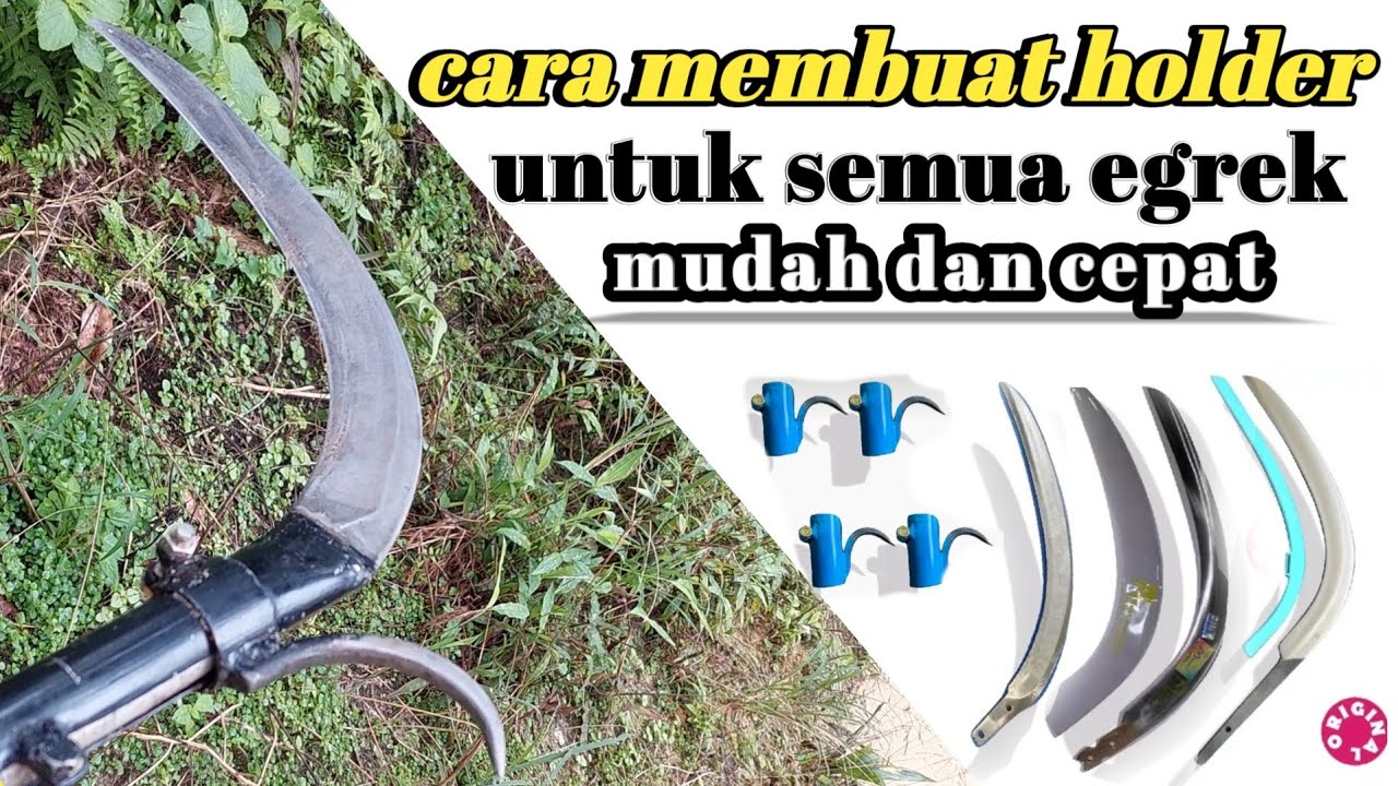 cara membuat kolongan(holder)egrek ples gancu mudah dan cepat.