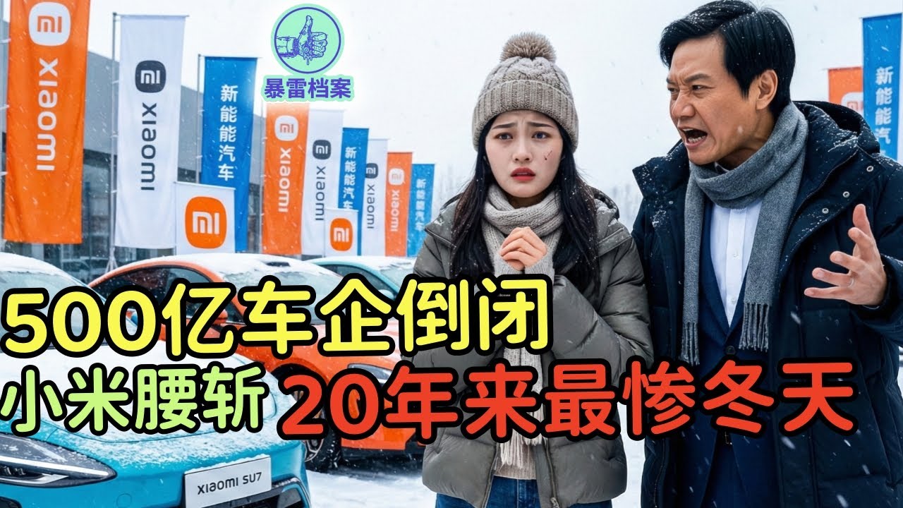 雷军慌了？小米SU7月销跌至70台，500亿头部车企倒闭关店，新能源沦为“工业垃圾”，2026年90%车企将死无葬身之地！