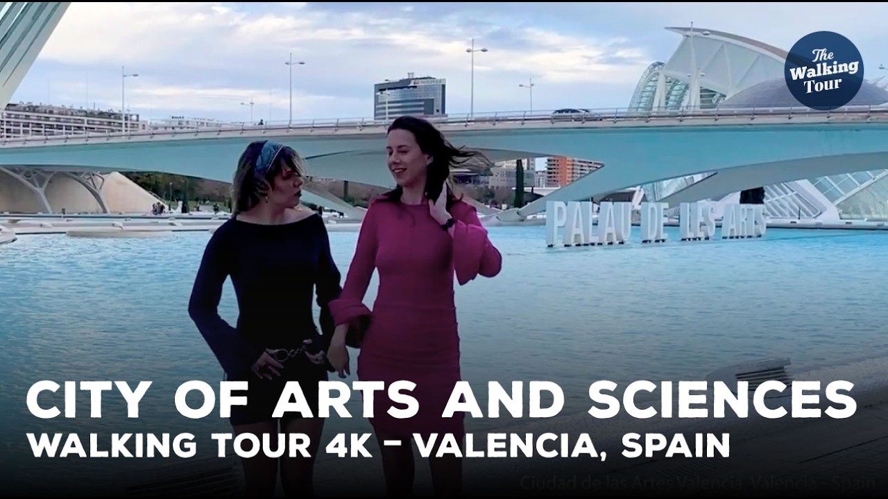 Walking Tour 4K | Ciudad de las Artes y las Ciencias - Valencia, Spain | Cultura y Entretenimiento