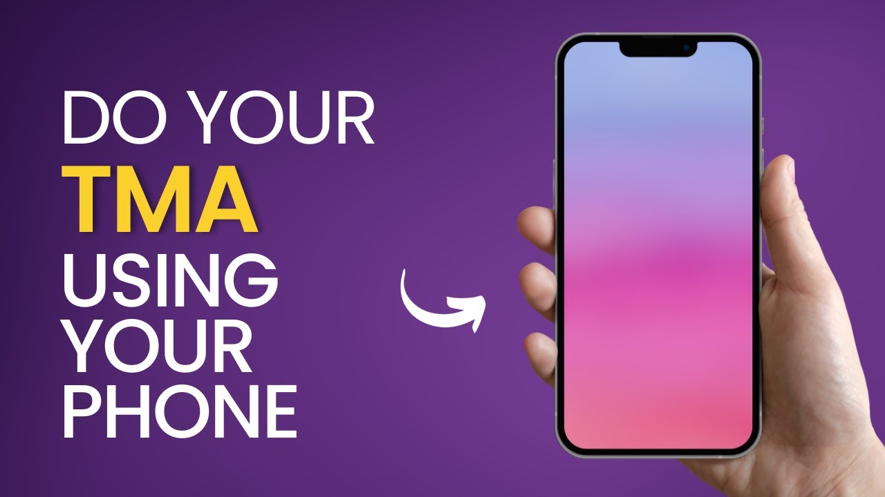 How to Log on and do TMA using Mobile phones.