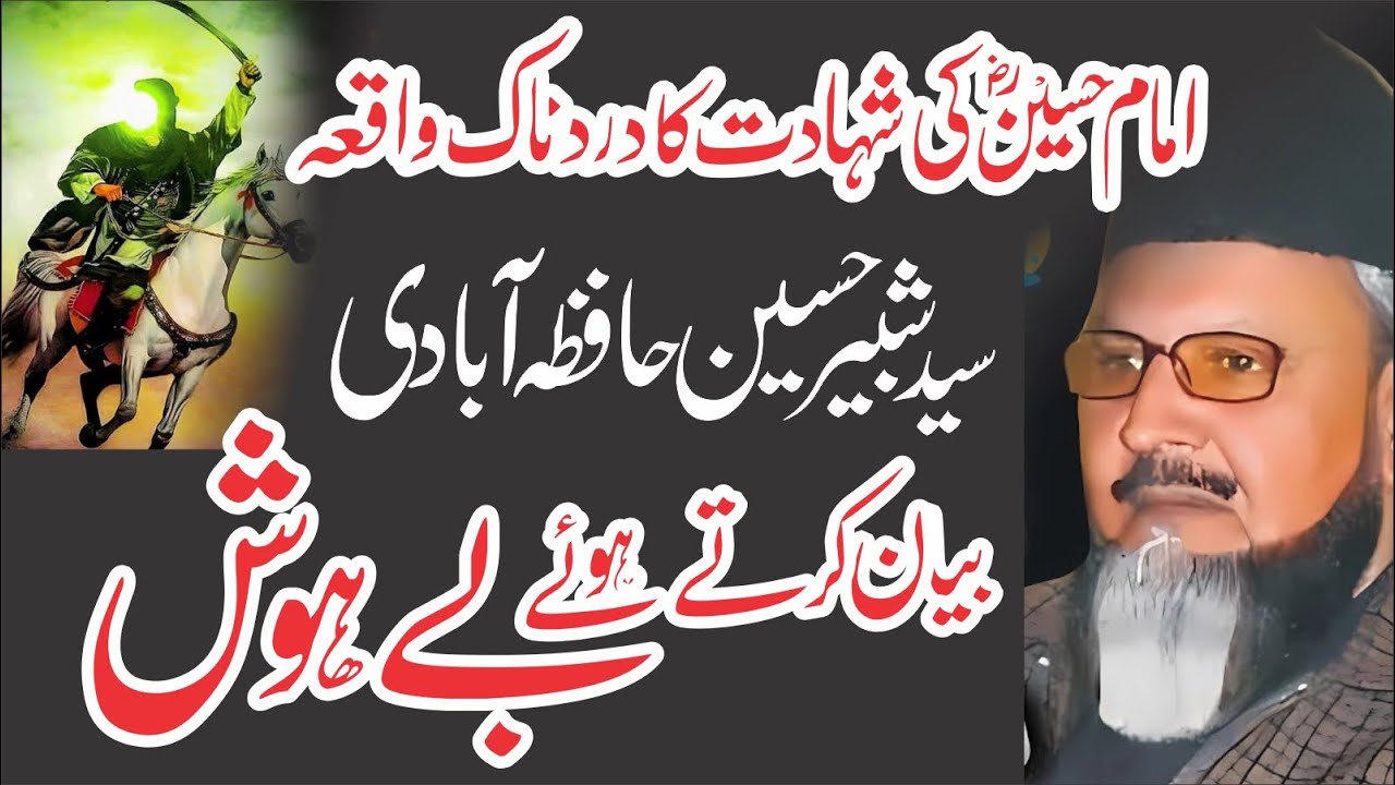 Waiqa Karbala 2025 | Hestroy Muharam 2025 | Emotional bayan 2025 | Syed Shabir Hussain Hafiz Abadi